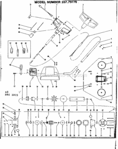Page A Diagram and Parts List for 25779770  Craftsman Edger