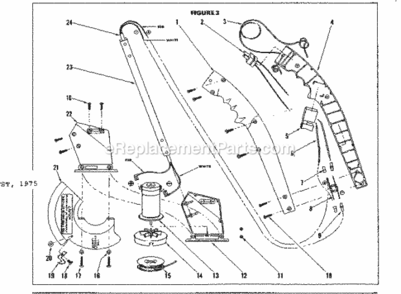 Page A Diagram and Parts List for 25779780  Craftsman Trimmer