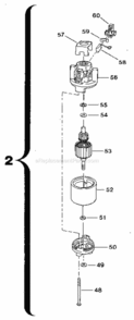 Page B Diagram and Parts List for 257798050  Craftsman Trimmer