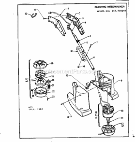 Part Location Diagram of 2910-03 Craftsman Housing