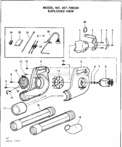 Part Location Diagram of 4479 Craftsman Switch Assembly
