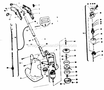 Part Location Diagram of 2346 Craftsman Power Cord