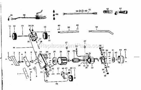 Part Location Diagram of 61-5 Craftsman Handle Grip