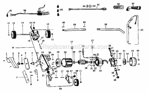 Page A Diagram and Parts List for 25785722  Craftsman Edger