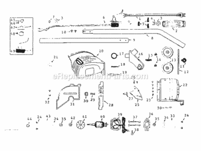 Part Location Diagram of 52-1 Craftsman Casting - Swivel