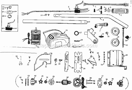 Part Location Diagram of 560 Craftsman Field Assem