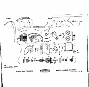 Part Location Diagram of 1924-43 Craftsman Handle Rh/Lh