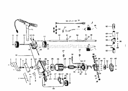 Page A Diagram and Parts List for 25785790  Craftsman Edger