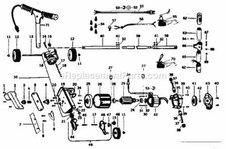 Page A Diagram and Parts List for 25785791  Craftsman Edger