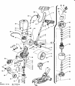 Page A Diagram and Parts List for 257857950  Craftsman Edger