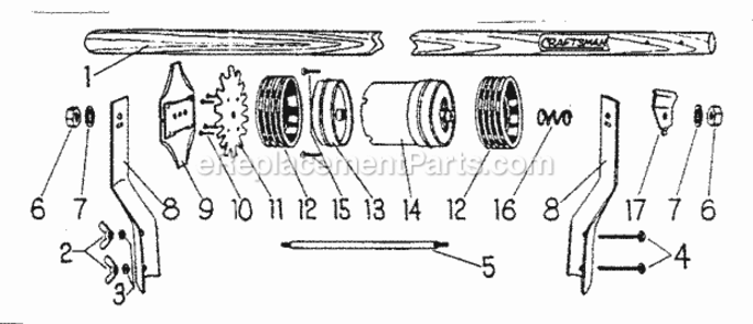 Part Location Diagram of 142 Craftsman Bushing