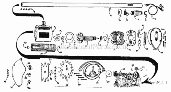 Part Location Diagram of 343 Craftsman Pulley Nut