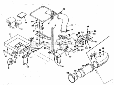 Part Location Diagram of 754307 Tecumseh SHORT BLK H