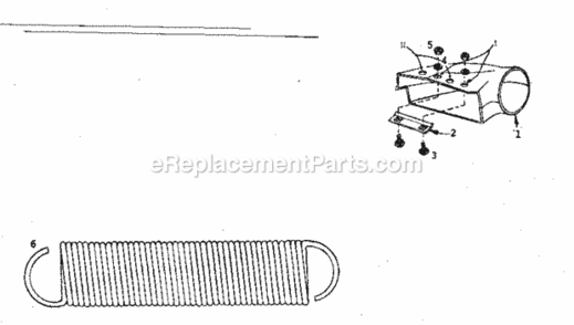 Page B Diagram and Parts List for 258264502  Craftsman Leaf Blower / Vacuum