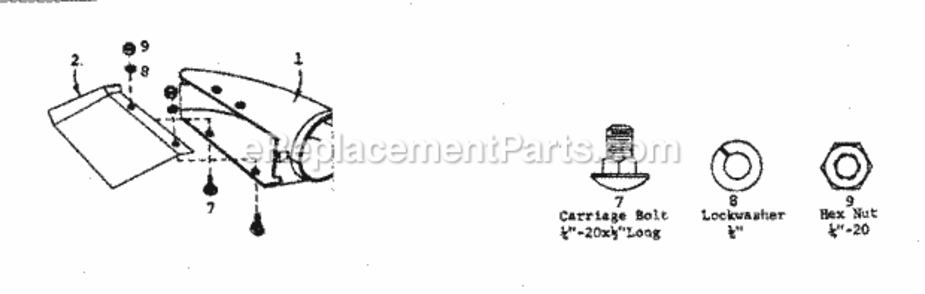 Page C Diagram and Parts List for 258264502  Craftsman Leaf Blower / Vacuum