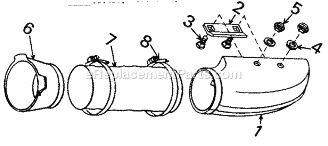 Page B Diagram and Parts List for 25826452  Craftsman Leaf Blower / Vacuum