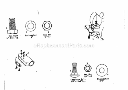 Page E Diagram and Parts List for 25826503  Craftsman Leaf Blower / Vacuum