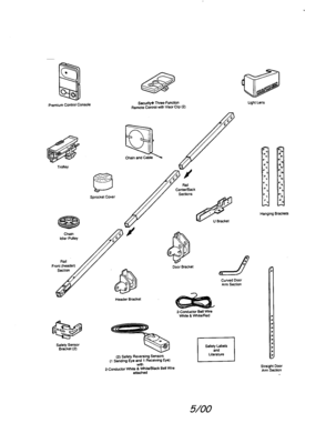 Part Location Diagram of 114A2424 Craftsman Garage door opener owner's manual