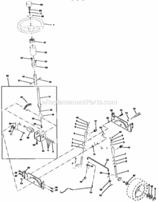 Page D Diagram and Parts List for 25991  Craftsman Lawn Tractor