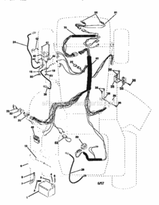 Part Location Diagram of 140712 Craftsman Engine Harness