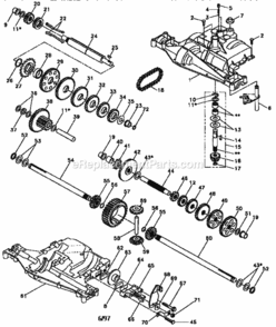 Part Location Diagram of 132671 Generac BOLO TINE; LEFT SIDE; 5 HP