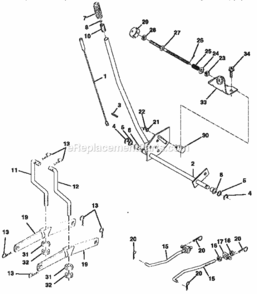 Page I Diagram and Parts List for 25996  Craftsman Lawn Tractor