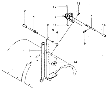 Depth Stakes Diagram and Parts List for 636299950  Craftsman Engine