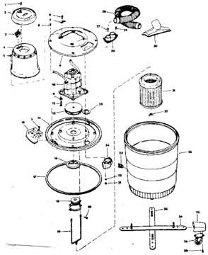 Part Location Diagram of 25989 Craftsman Gasket