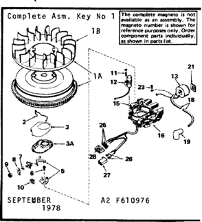 Part Location Diagram of 610956 Craftsman Gasket