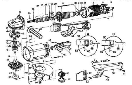 Unit Parts Diagram and Parts List for 900277120  Craftsman Grinder