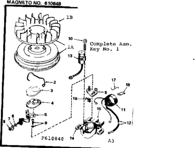 Part Location Diagram of 610957 Craftsman Gasket