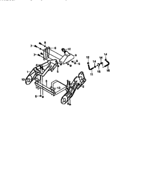 Frame Components Diagram and Parts List for 536884570  Craftsman Snow Blower