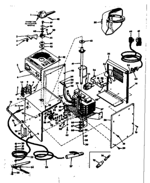 Part Location Diagram of 61162 Dynabrade Tank Assembly