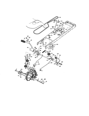 Ground Drive Diagram and Parts List for 917276682  Craftsman Lawn Tractor