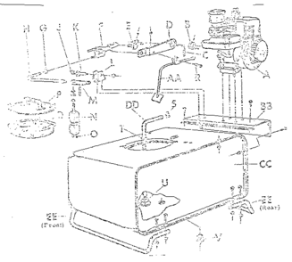 Engine And Tank Diagram and Parts List for 98564770  Craftsman Sprayer