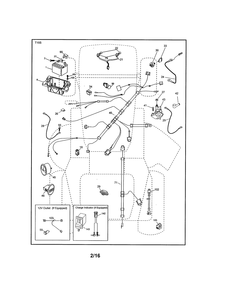 Electrical Diagram and Parts List for 917986421  Craftsman Lawn Tractor