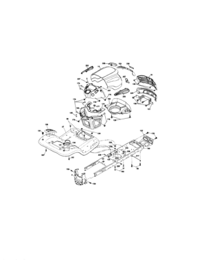 Chassis And Enclosures Diagram and Parts List for 917287242  Craftsman Lawn Tractor