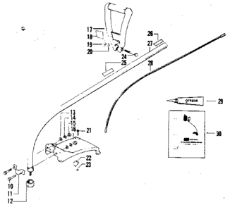 Drive Shaft Housing Diagram and Parts List for 234795700  Craftsman Trimmer