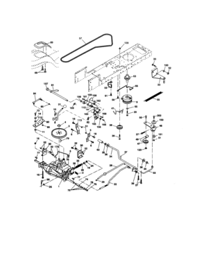 Ground Drive Diagram and Parts List for 917275630  Craftsman Lawn Tractor