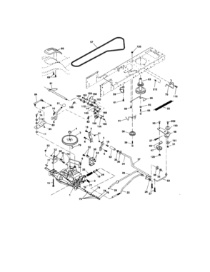 Ground Drive Diagram and Parts List for 917273752  Craftsman Lawn Tractor