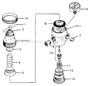 Part Location Diagram of 5044-89 Craftsman Spring Rest