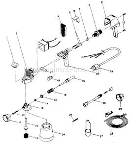 Page A Diagram and Parts List for 283155710  Craftsman Paint Sprayer