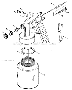 Page A Diagram and Parts List for 283155810  Craftsman Paint Sprayer