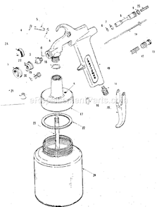 Page A Diagram and Parts List for 283155831  Craftsman Paint Sprayer