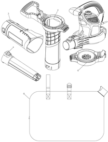 Diagram Diagram and Parts List for CMEBL700 Type 1 Craftsman Leaf Blower / Vacuum