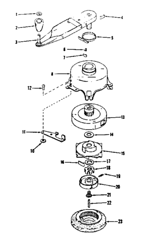 No - Pull Starter No. 590357 Diagram and Parts List for 143122081  Craftsman Engine