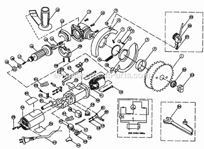 Saw Diagram and Parts List for 28617589  Craftsman Circular Saw