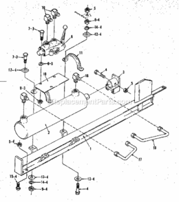 Page C Diagram and Parts List for 28667  Craftsman Log Splitter