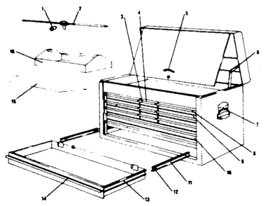 Part Location Diagram of A-8344 Craftsman Lock cam assembly