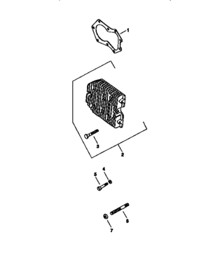 Cylinder Head Div71/501 Diagram and Parts List for 501MV20S-57527  Craftsman Engine